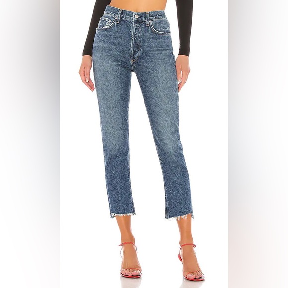 Agolde Denim - Agolde Riley High Rise Straight Crop in Disguise